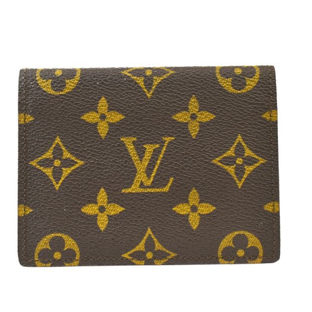 【中古】 ルイ・ヴィトン(Louis Vuitton) モノグラム ジャポン サンガプール M60530 レザー PVC 定期入れ ブラウン 01GC842