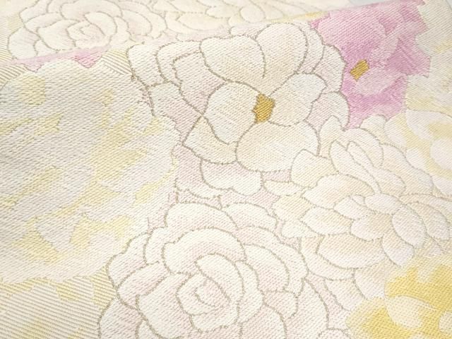 平和屋本店□極上 松田聖子 SEIKOMATSUDA 六通柄袋帯 唐織 舞花文 金糸