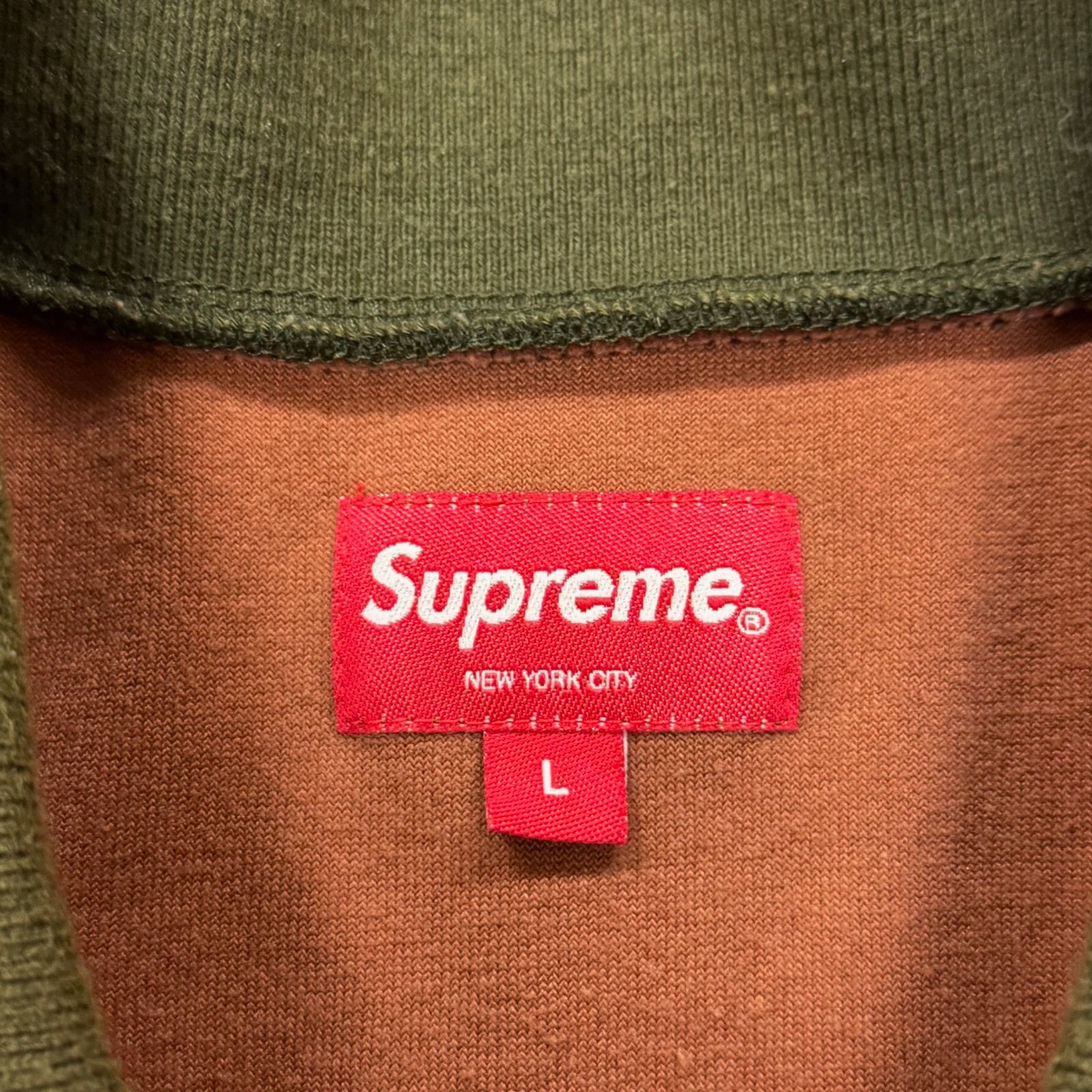 国内正規 参考上代16500円 Supreme 20AW Patchwork Velour L/S Polo
