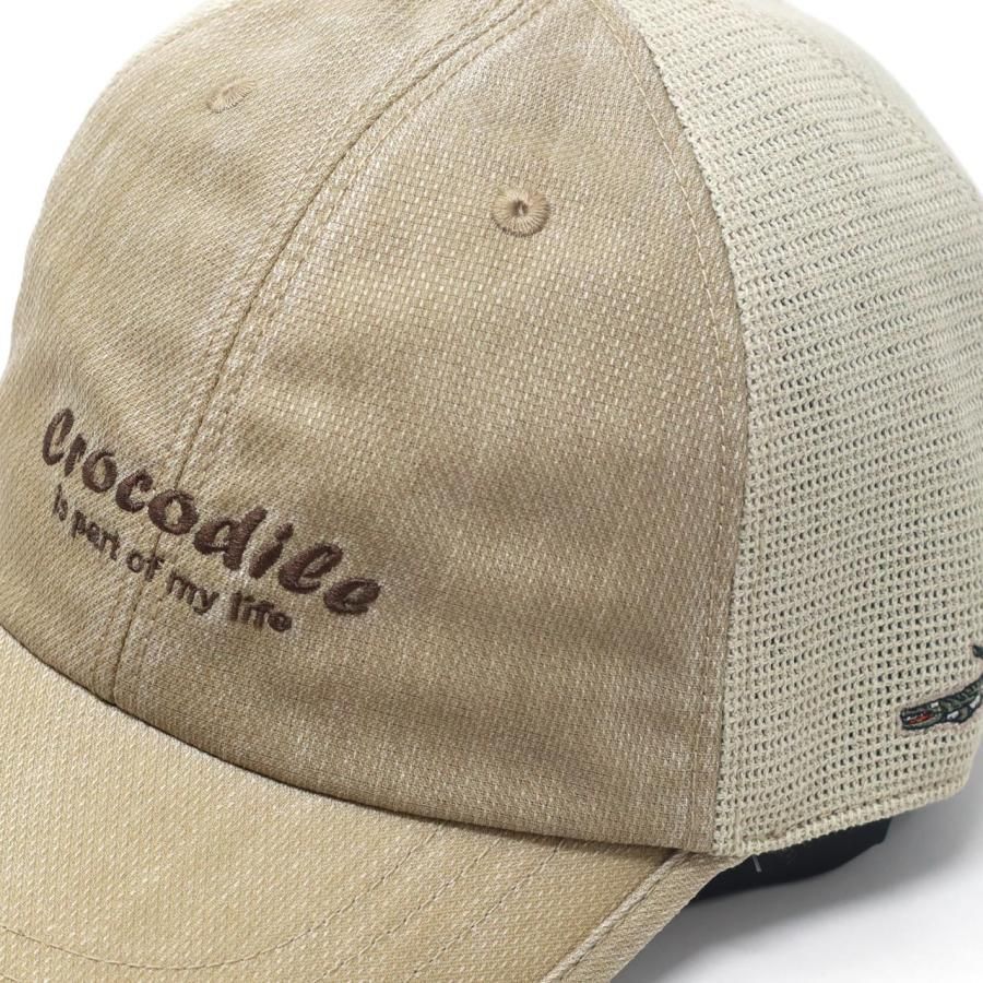クロコダイル メンズ メッシュキャップ 通気性 ポリエステル おすすめ