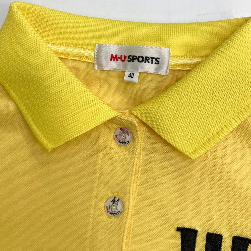 未着用】 MU SPORTS レディース 半袖 ポロシャツ 40 未着用】 MU