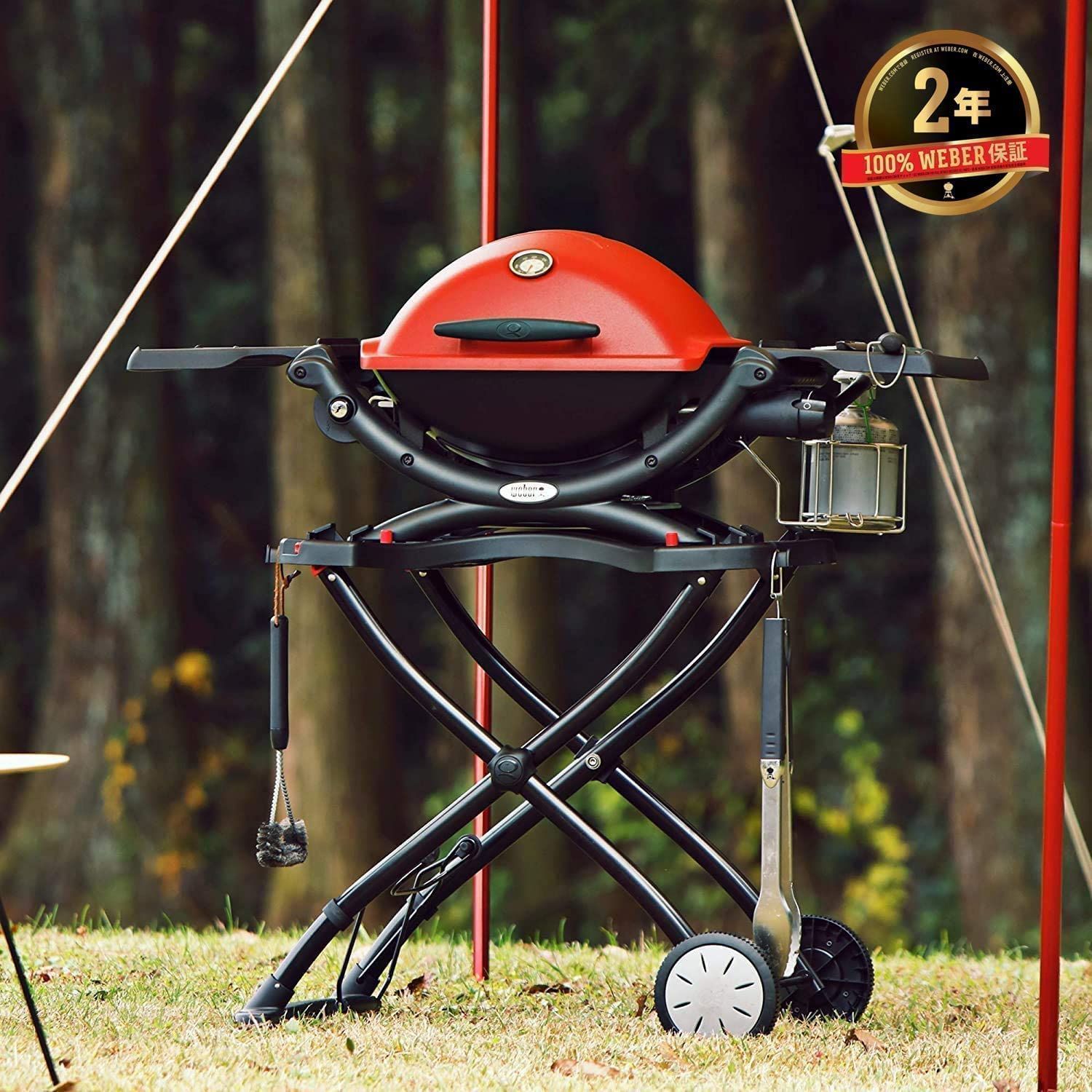 バーベキュー コンロ BBQ グリル Qポータブルカート ウェーバー(Weber 