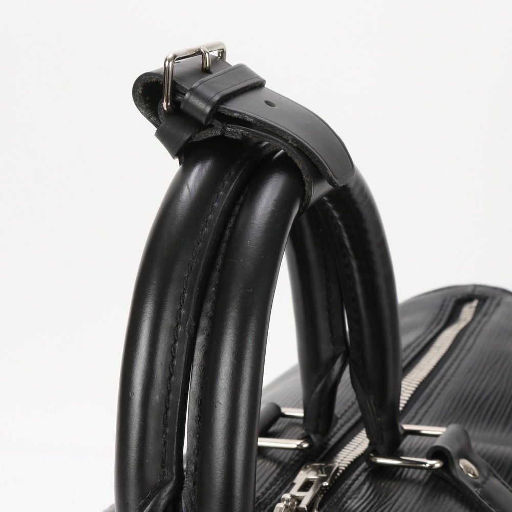 極美品 ルイヴィトン エピ キーポル 45 ノワール M59062 レザー