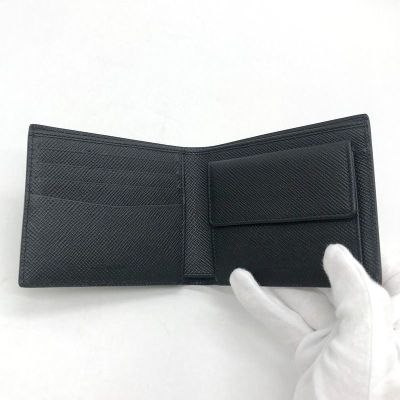 SERAPIAN 二つ折り財布 美品 ウォレット ミニ財布 レザー コンパクト