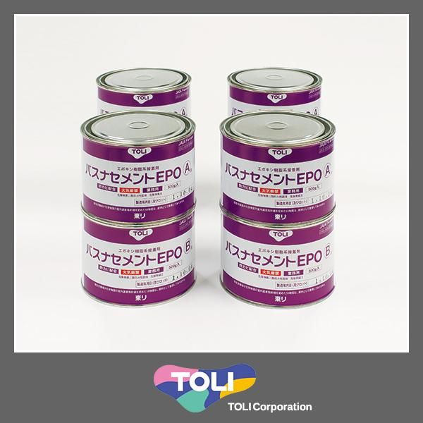 バスナセメント EPO 1kg 4個セット 接着剤 防カビ 2液型 エポキシ バスナ フローレ アルティ リアルデザイン DIY 浴室床シート 東リ lic-tol-btn-0007