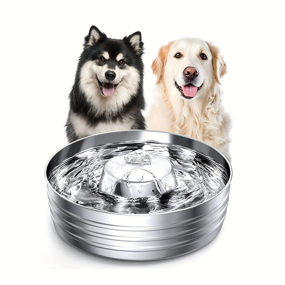 3.78L|1ガロンの猫用飲み水ファウンテン自動ステンレススチールペット犬用ファウンテン水ディスペンサー水ファウンテン