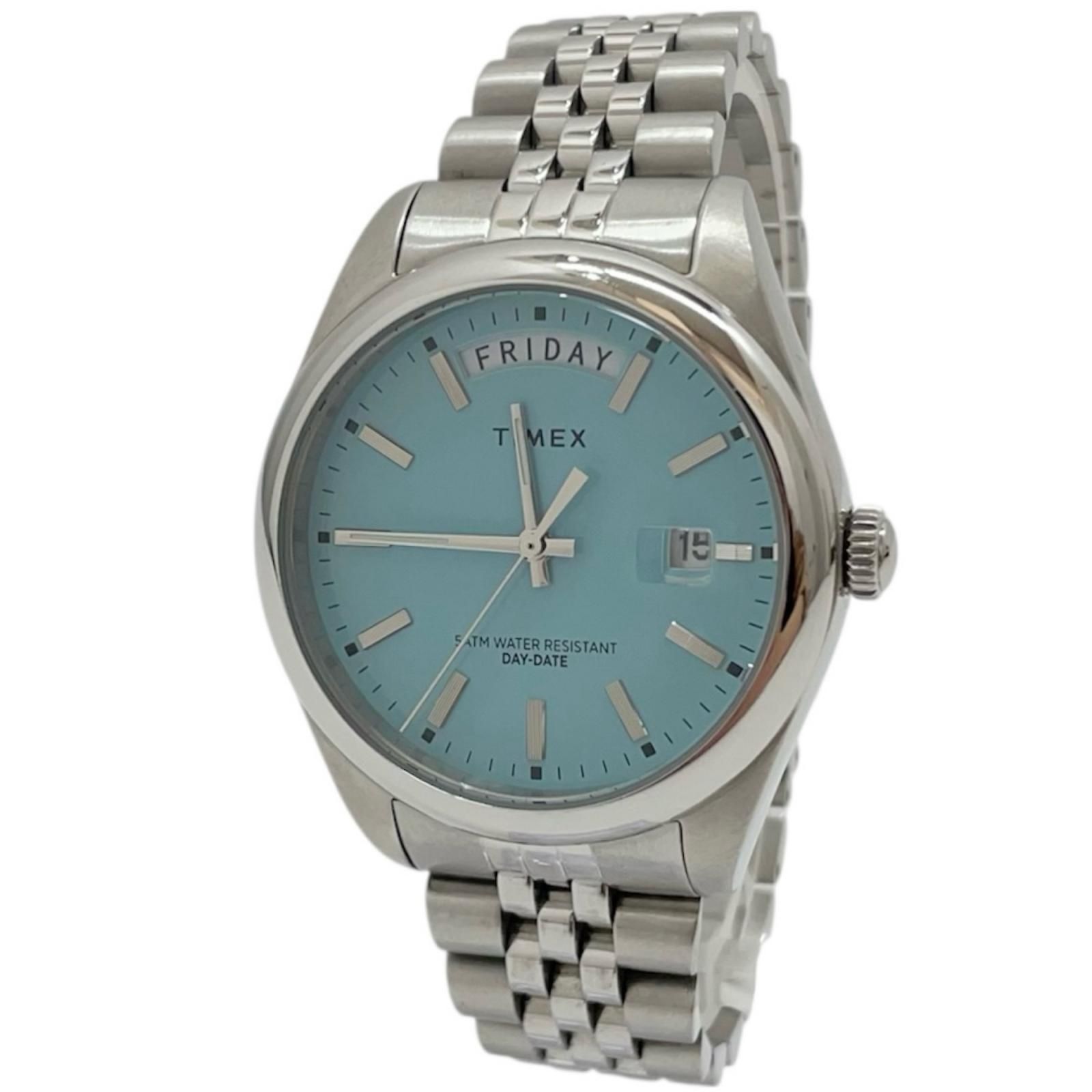 TIMEX タイメックス DAY-DATE Legacy 腕時計 ブルー×シルバー 尾張小牧店