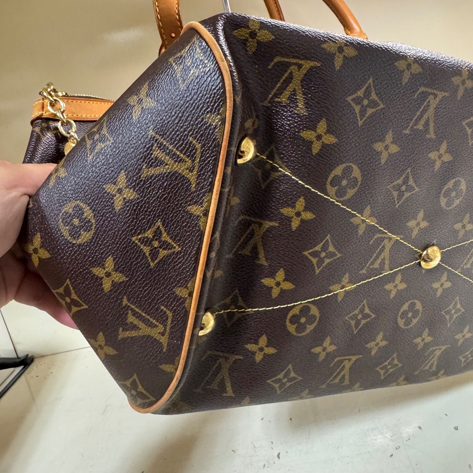 バッグ】LOUIS VUITTON ルイ ヴィトン モノグラム ティヴォリGM 