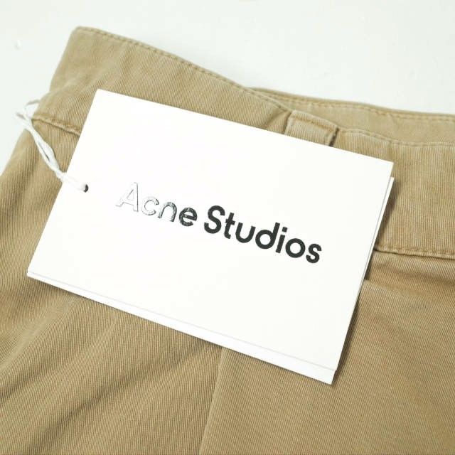 Acne Studios アクネストゥディオズ WIDE LEG TORUSERS 1プリーツワイドトラウザーズ FN-MN-TROU000475  44 ベージュ チノパンツ テーパード ボトムス g14261