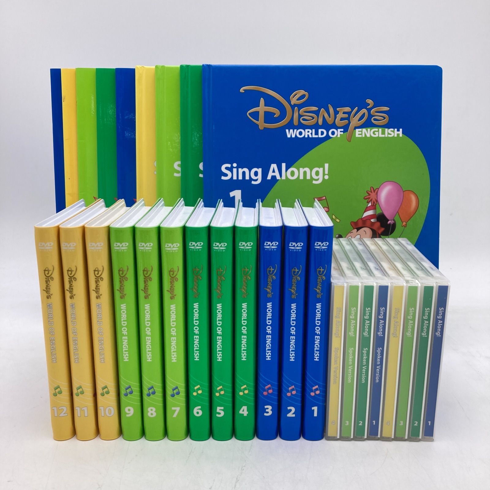 2016年 シングアロングセット 新子役 DVD12枚 絵本＆CD 字幕あり ディズニー英語システム DWE Disney ワールドファミリー 309426