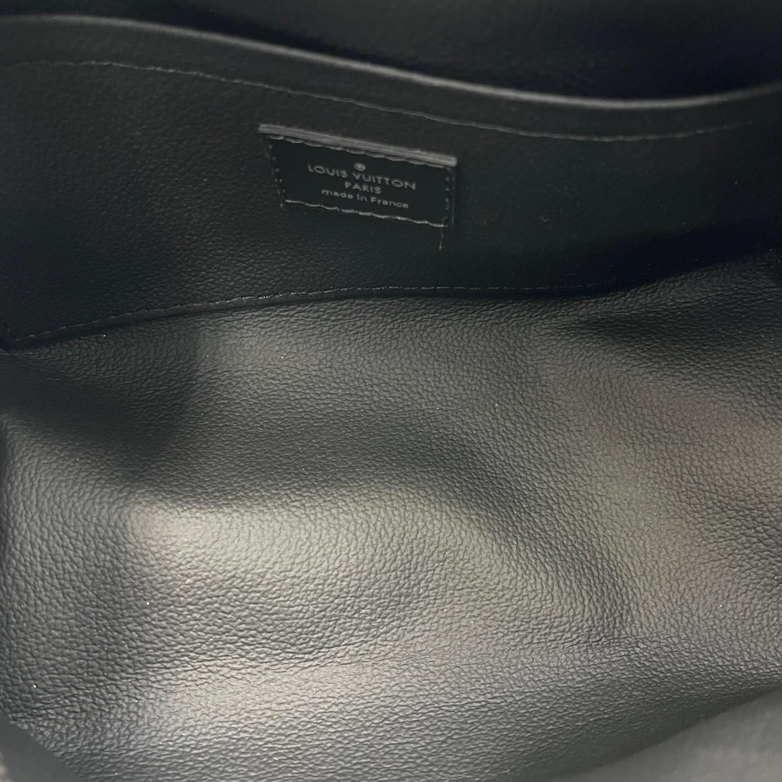 ルイヴィトン LOUIS VUITTON クラッチバッグ エクリプス ロッカー ドップキット ハンドバッグ M 838113 レザー ブラック メンズ