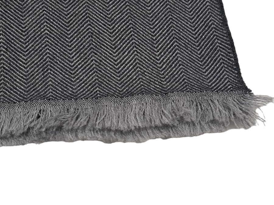 グッチ ストール マフラー フリンジ クレスト ウール素材 グレー  