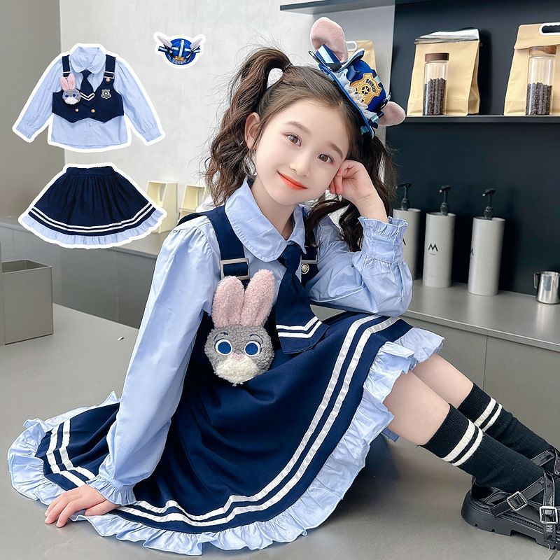 ズートピア ジュディ・ホップス 子供用 警察服 ワンピース