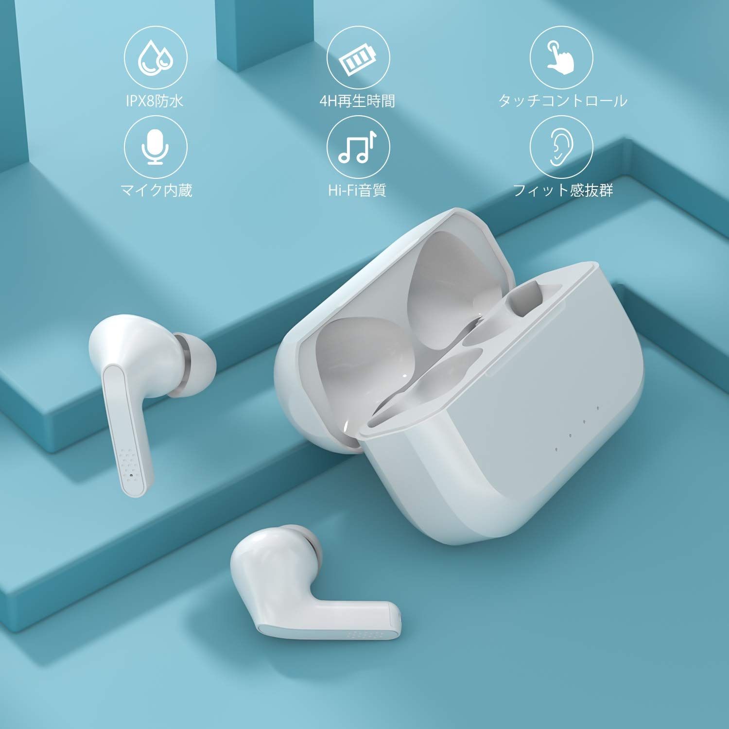 OKIMO 完全ワイヤレスイヤホン OKIMOワイヤレスイヤホンTWS-P10S開封・動作チェックなど - YouTube