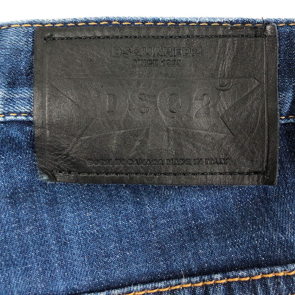 DSQUARED2 ディースクエアード 品番 S71LB0427 Skater Jean 加工 デニムパンツ インディゴ サイズ48 正規品 / 31073