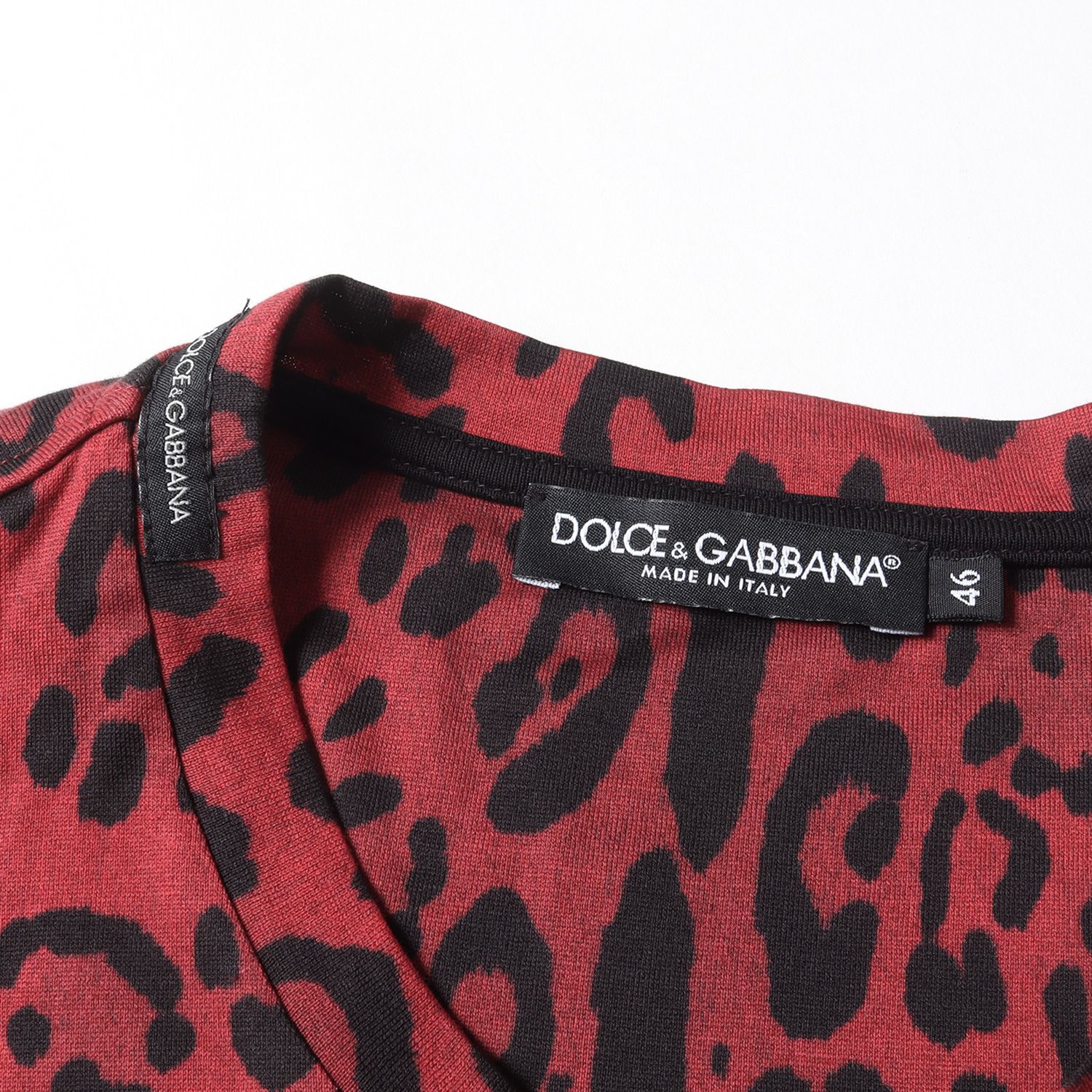 DOLCE&GABBANA レオパード柄 シャツ ヒョウ柄 半袖 46（級/L相当