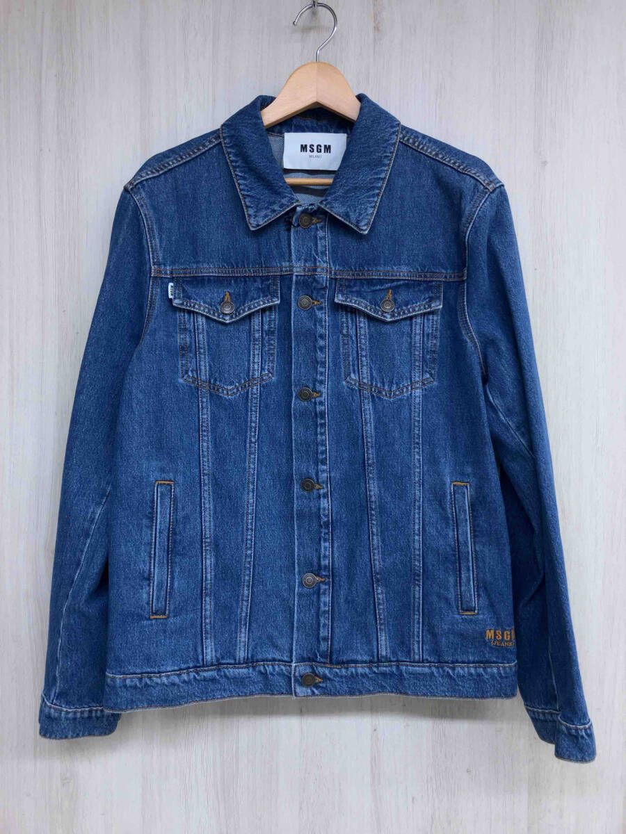 MSGM エムエスジーエム ロゴプリントデニムジャケット MSGM エムエスジーエム ロゴプリントデニムジャケット