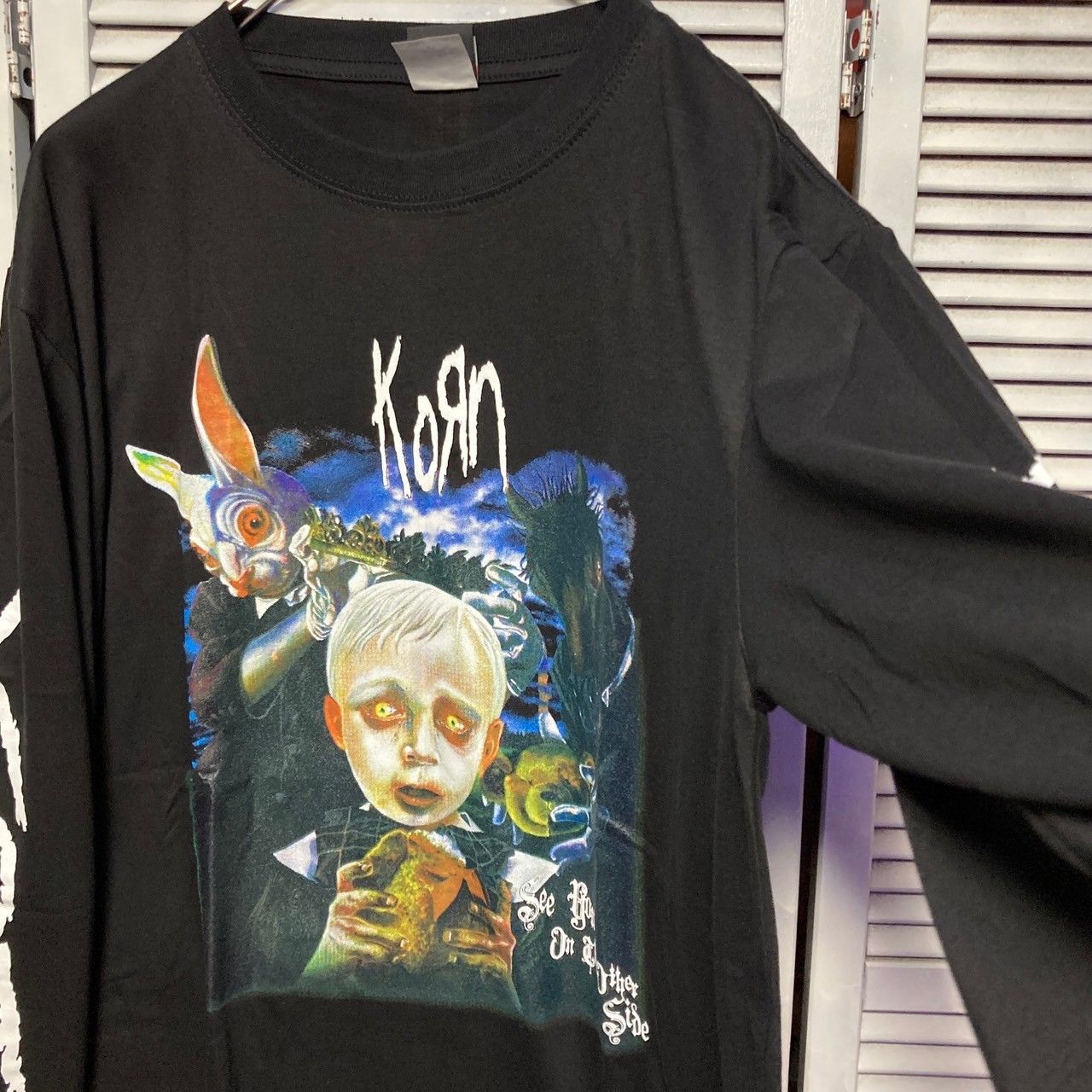 コーン KORN 黒長袖 Tシャツ ロンT バンド ロングスリーブ コーン KORN 黒長袖 Tシャツ ロンT バンド ロングスリーブ