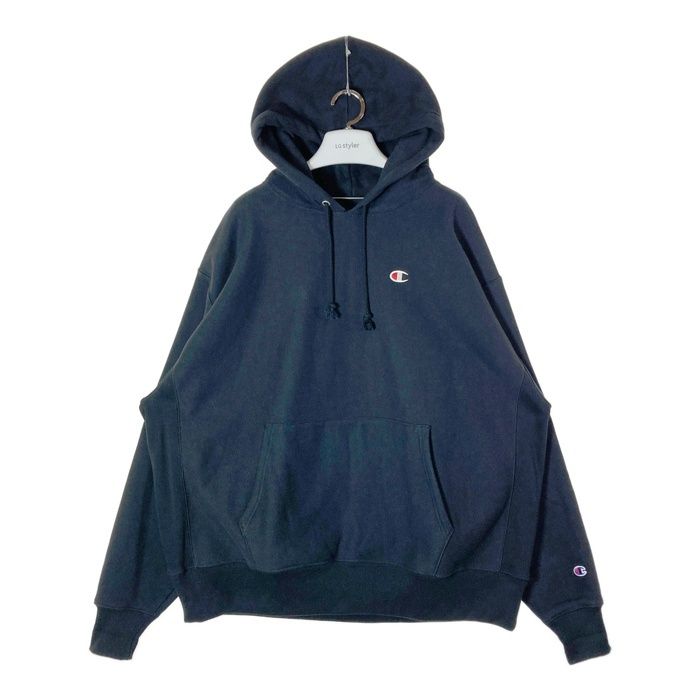 Champion チャンピオン REVERSE WEAVE リバースウィーブ プルオーバースウェットパーカー ブラック GF68 Size 2XL