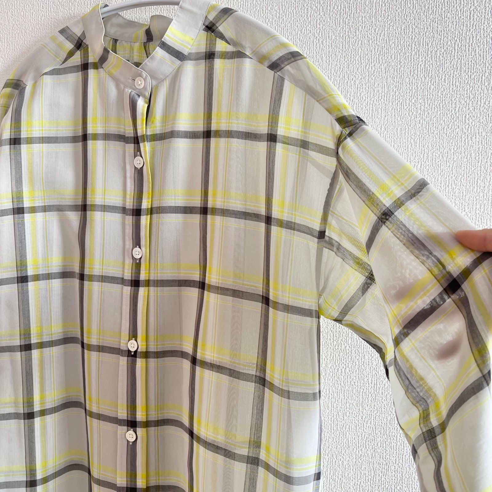 Spick & Span シースルーチェックロングシャツ【☆ほぼ未使用美
