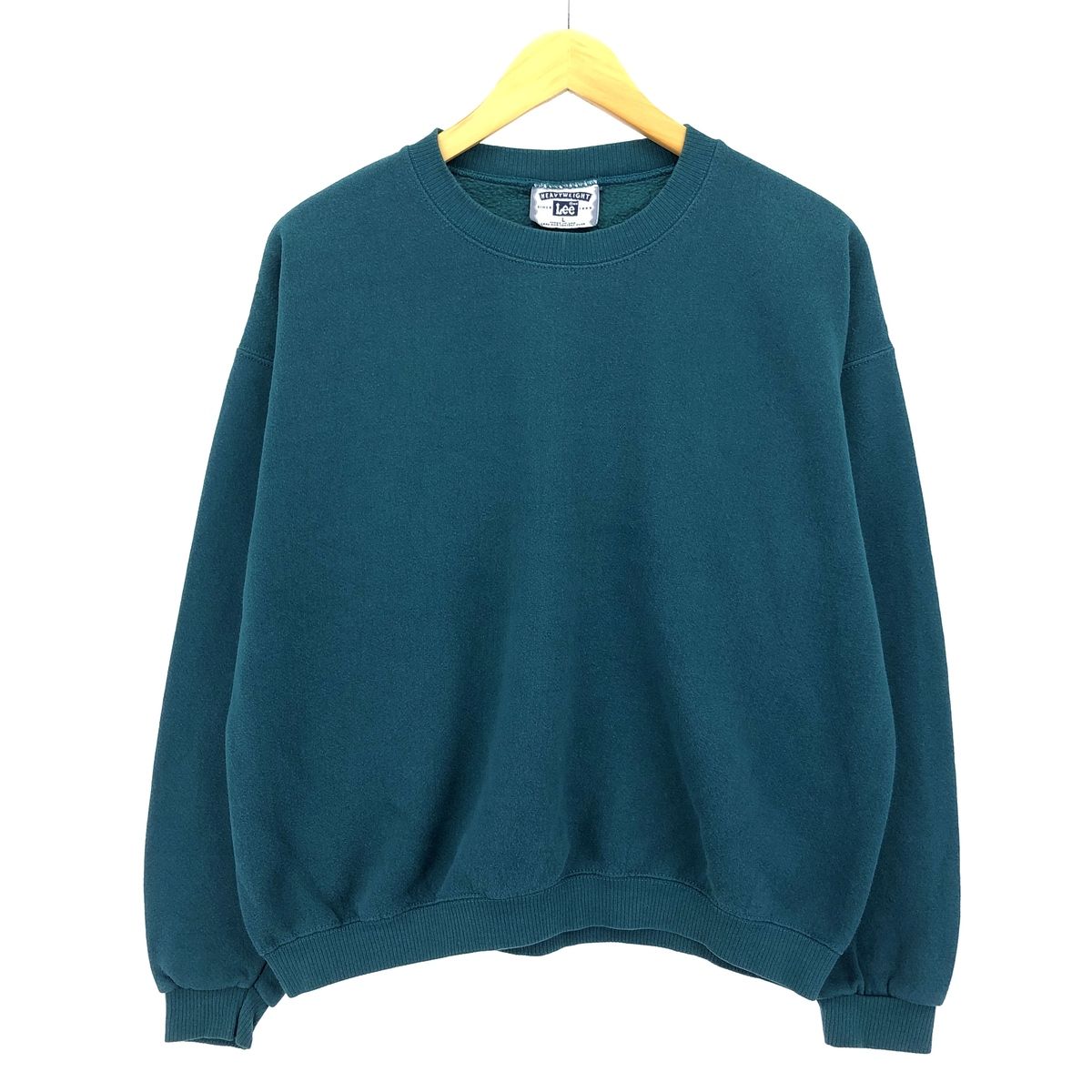 古着 90年代 リー Lee 無地 ブランクスウェットシャツ トレーナー USA製 L メンズL ヴィンテージ クルーネック(丸首) 長袖/eaa422565