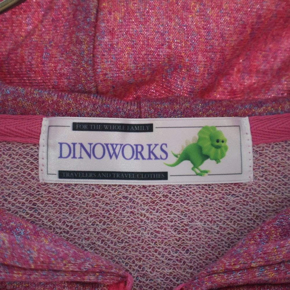 dinoworks パーカー DINOWORKS Paris Zip Up Hoodie D1-004 パリロゴラインストーン