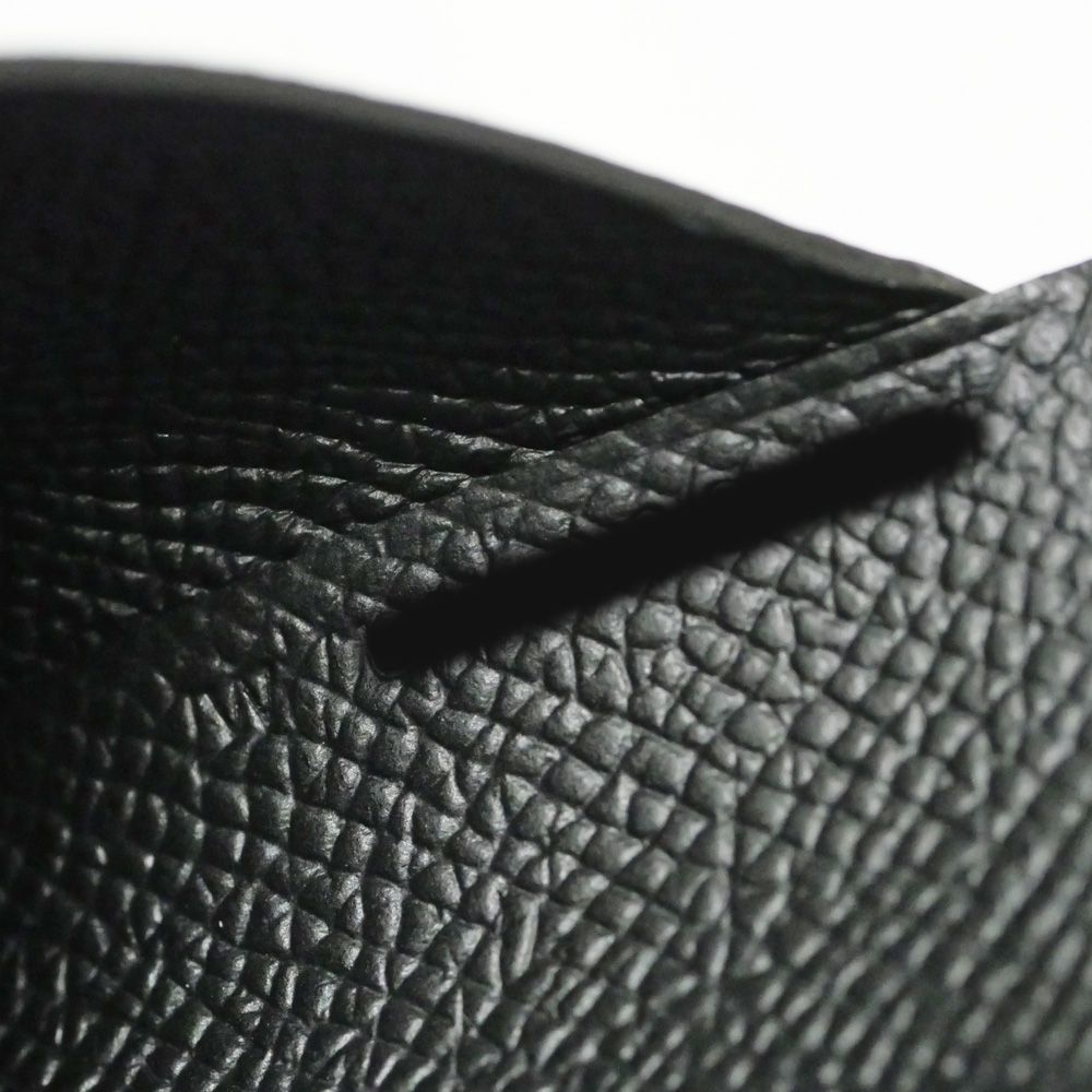 HERMES エルメス コインケース カルヴィデュオ エプソン 黒 W刻印 名東】エルメス カルヴィデュオ ブラック エプソン コインケース