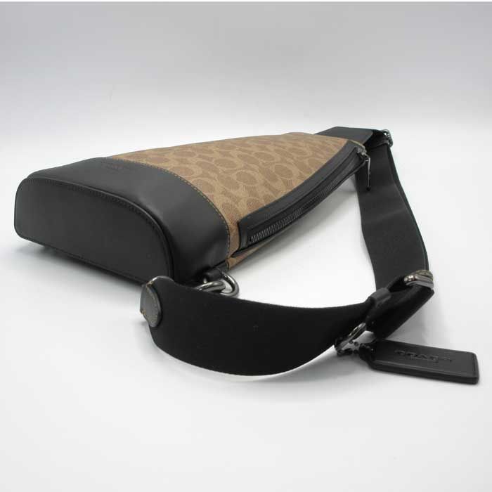 COACHシグネチャー ヒューストン スリング パック ボディー バッグ 美品 コーチ COACH シグネチャー スリングパック ボディーバッグ