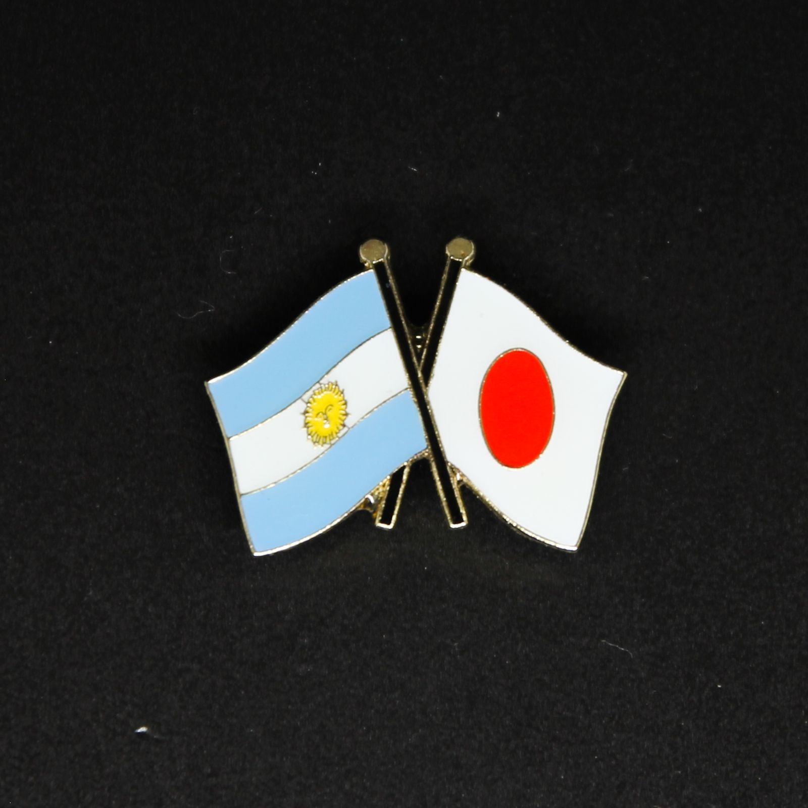 アルゼンチン国旗友好ピンバッジ（アルゼンチン×日本） - メルカリ