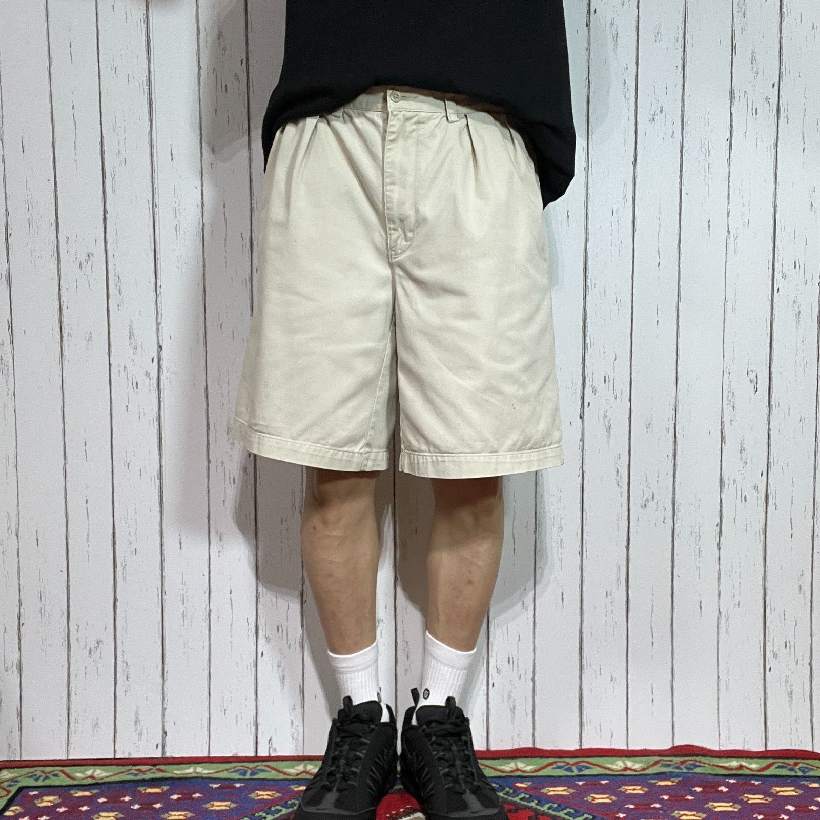ラルフローレン　チノパン　ハーフパンツ 2 90s Polo Ralph Lauren ポロラルフローレン ツータック チノ