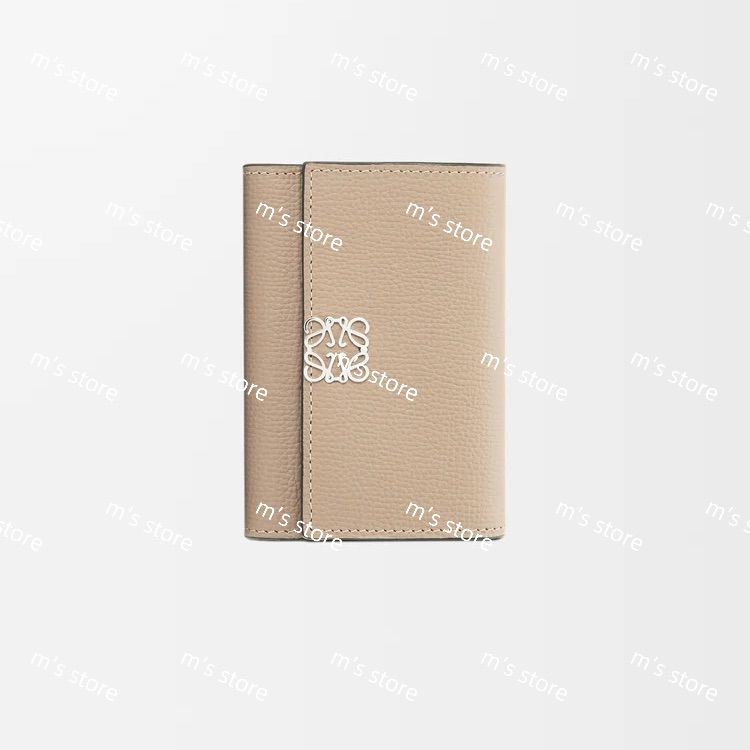 LOEWE ロエベ アナグラム バーティカル ウォレット スモール 財布 サンド