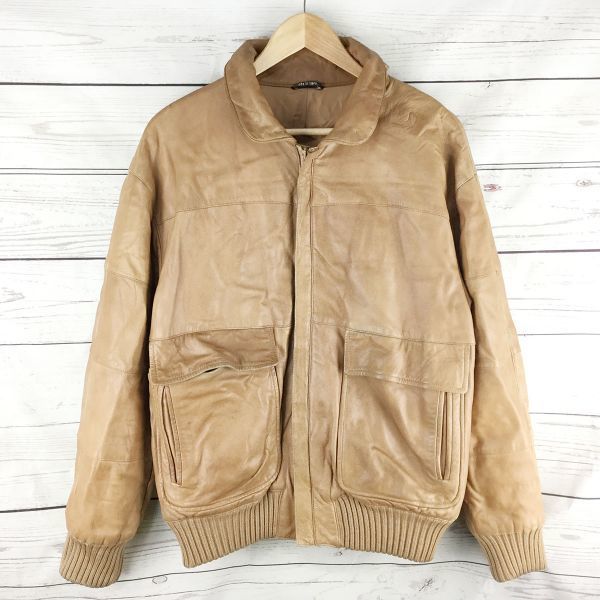 ビンテージ レザージャケット ハンドメイド イタリア ウエスタン 80s 90s 80s-90sビンテージ/イタリア製☆ジョンストン&マーフィー☆本革