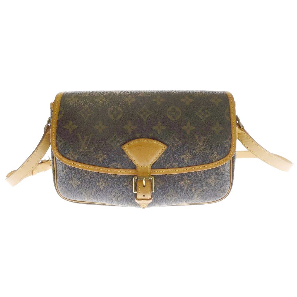 LOUIS VUITTON ルイヴィトン ソローニュ ショルダーバッグ PVCコーティングキャンバス レザー モノグラム ブラウン M42250 SL0022