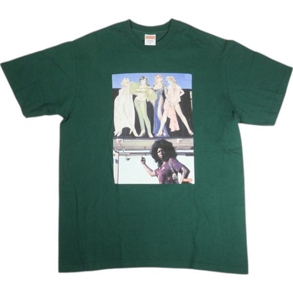 Size M SUPREME シュプリーム 19AW American Picture Tee Dark Green Tシャツ 緑 -良い 20819064