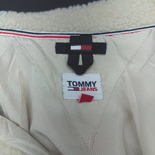 □ ⊇ TOMMY JEANS トミー ジーンズ ブランドロゴ 長袖 ボアジャケット 