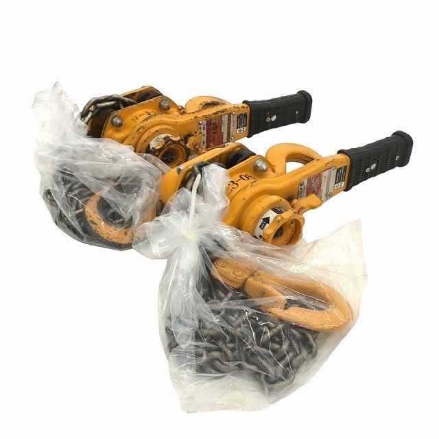 比較的 2点セット KITO キトー レバーブロック L5型 LB016 荷重1.6t 1.6トン 揚程1.5m レバーホイスト ガッチャ 荷締め116716