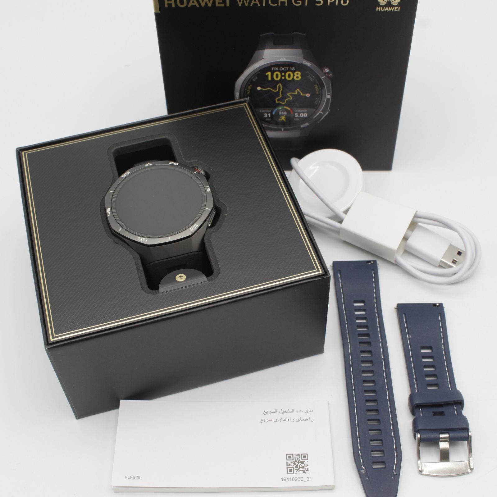 美品】HUAWEI WATCH GT 5 Pro 46mm ブラック