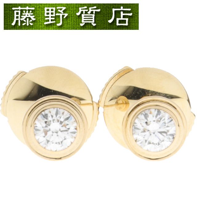 仕上げ済 カルティエ CARTIER ダムール ディアマンレジェ ダイヤ ピアス MM K18 YG × ダイヤ B8041600 イヤリング 証明書 カルティエ ピアス カルティエ ダムールピアス ブランド ピアス 18k 8921