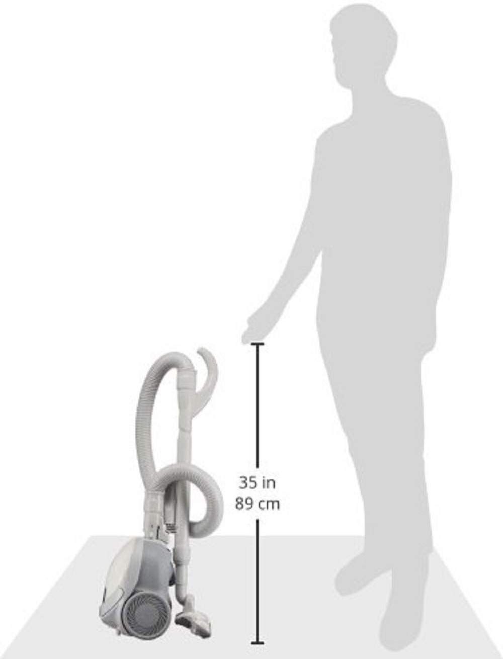 日立 軽量 掃除機 紙パック式 ハイパワー530W ヘッド丸洗い対応 CV-VP5 W ホワイト