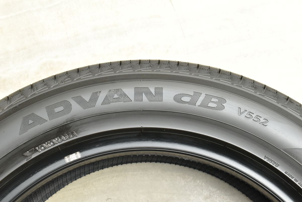 新車外し　ヨコハマ　アドバン　dB ｖ552 225/55R18 4本 2024年製 新車外し品】ヨコハマ アドバン dB V552 225/55R18 4本