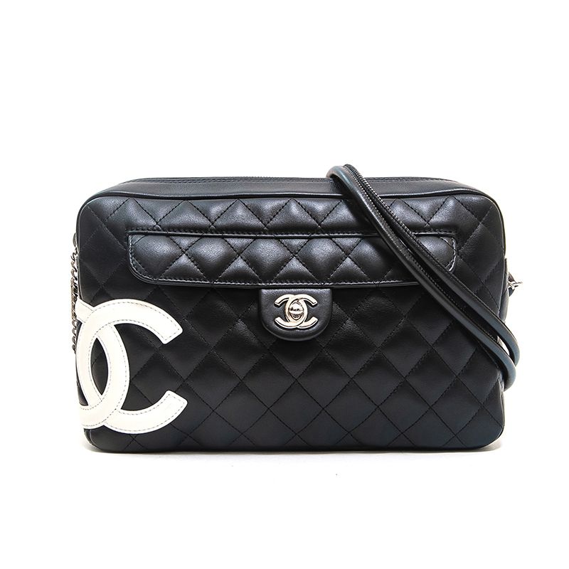 CHANEL シャネル ショルダーバッグ カンボンライン ターンロック  