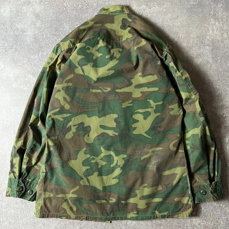 米軍　実物　ジャングルファティーグジャケット　60s  4th 5th US ARMY ジャングルファティーグジャケット S⁄Ｌ実物 特売 50s 米軍