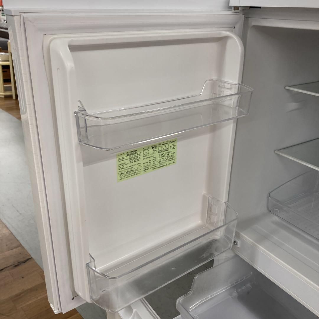 S161 ⭐ SHARP 2ドア冷蔵庫(152L つけかえドア）21年製 - メルカリ 