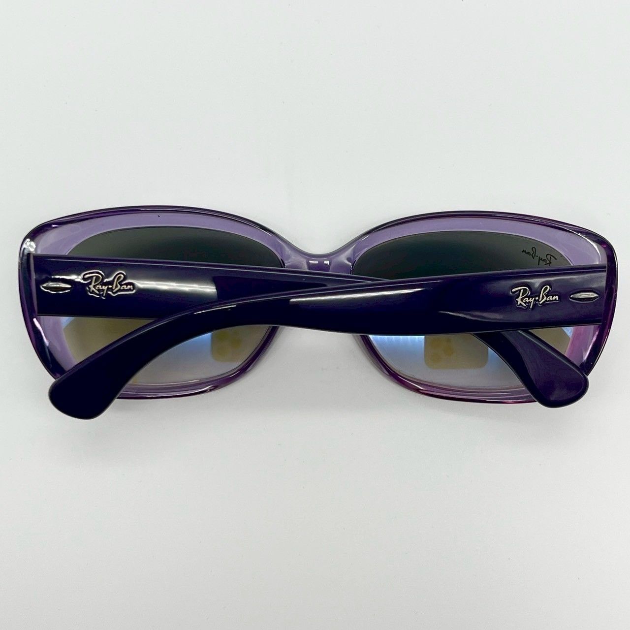 レイバン ジャッキーオー パープル グレー サングラス ロゴ 美品 70914  