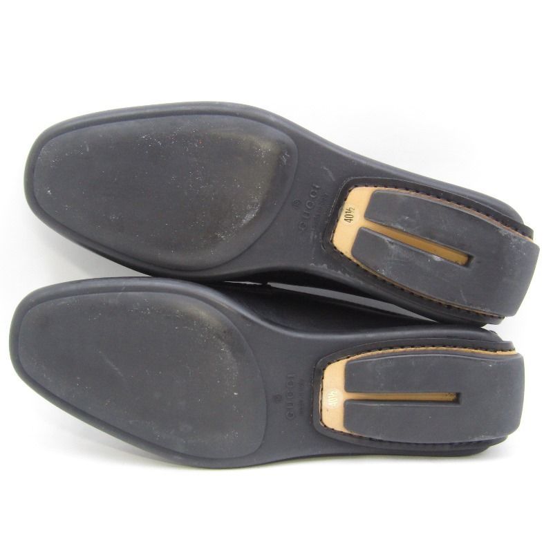 GUCCI グッチ 40.5 ドライビングシューズ 117707 スリッポン