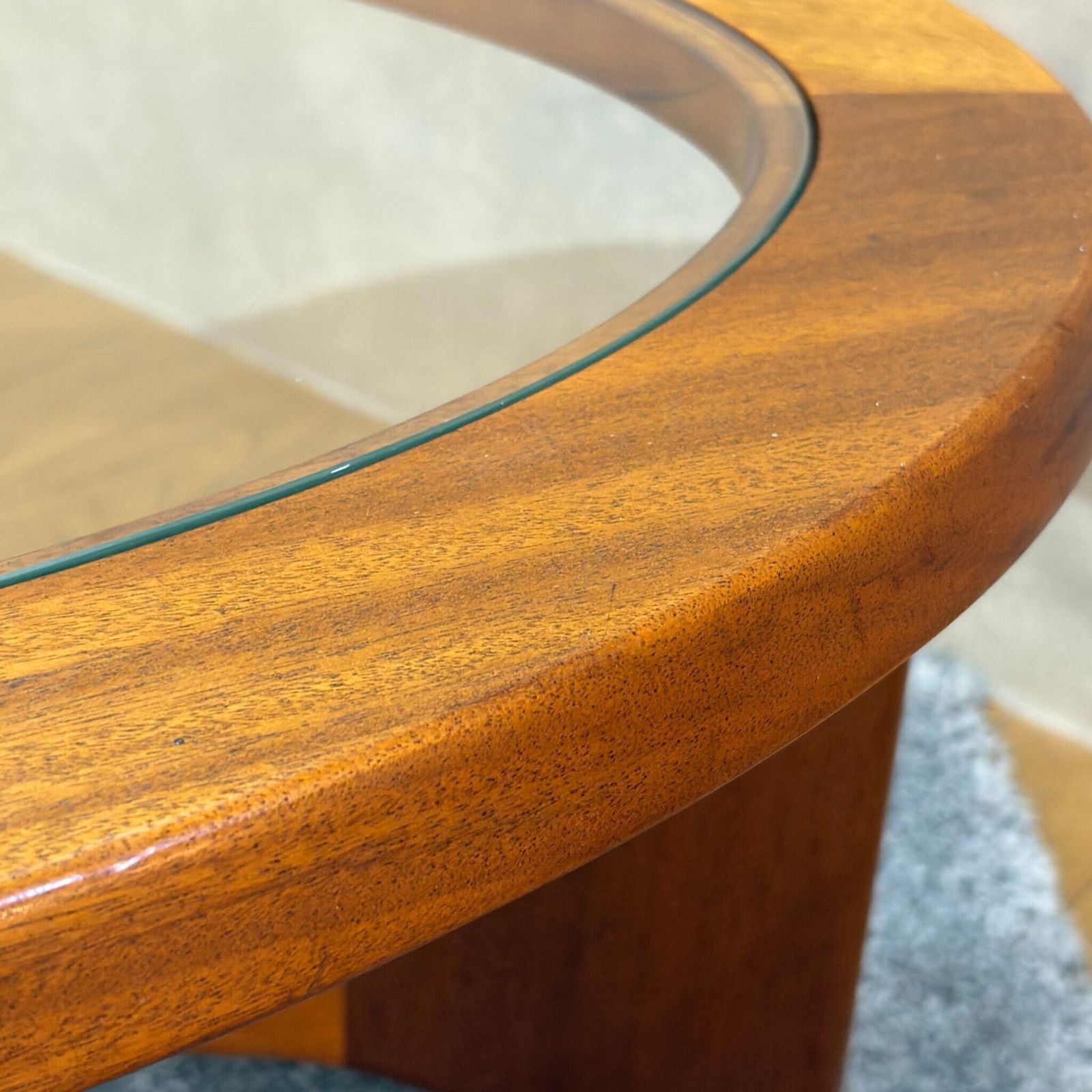 VINTAGE Stonehill ストーンヒル ガラス天板 コーヒーテーブル センターテーブル チーク ミッドセンチュリー UKヴィンテージ MARWIL-DEMENAGEMENTS_CH