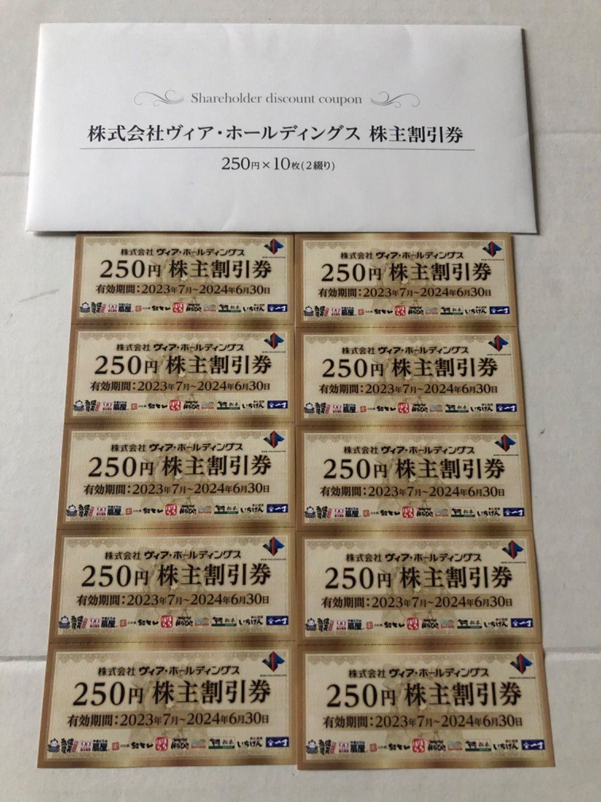 ヴィアホールディングス 株主優待 4万円分 - 優待券/割引券