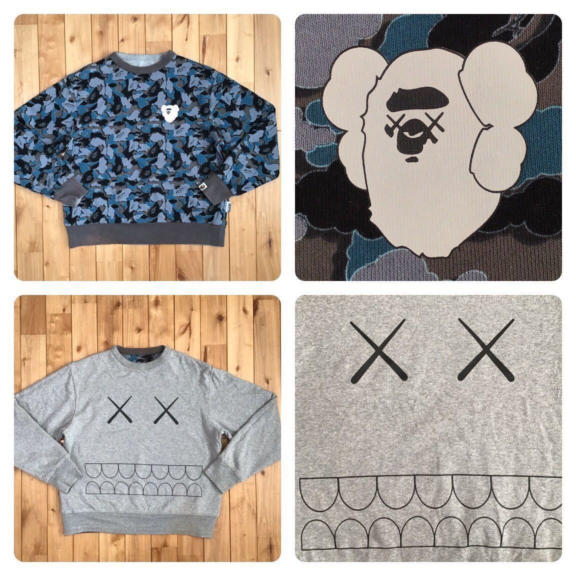 A BATHING APE KAWS リバーシブル スウェット - ベスト