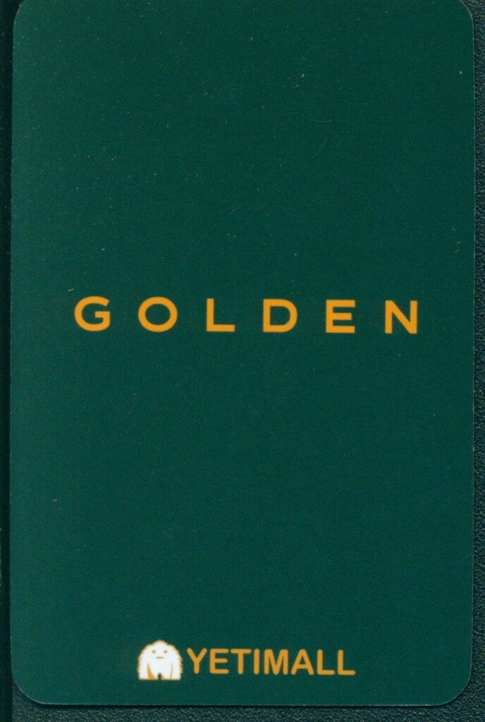 BTS ジョングク トレカ GOLDEN ラキドロ yetimall BTS JUNGKOOK GOLDEN ALBUM WEVERS POB, LUCKY DRAW YETIMALL