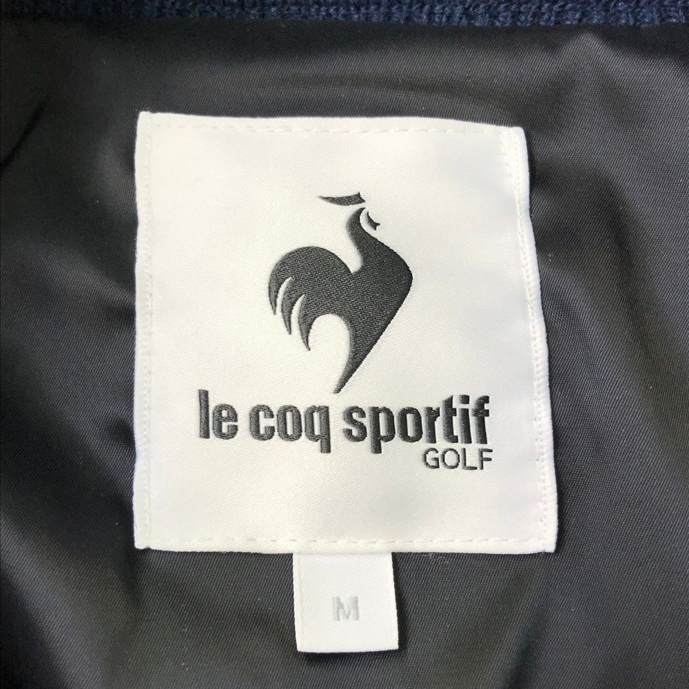 【美品】ルコック　ゴルフ　ニット切替　中綿ジップジャケット　L サイズ：M LE COQ GOLF ルコックゴルフ ニット切替 ジップ